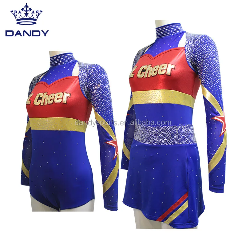 Newest Design Hot Seller Eye Catching Metallic Cheerleading Uniform ...