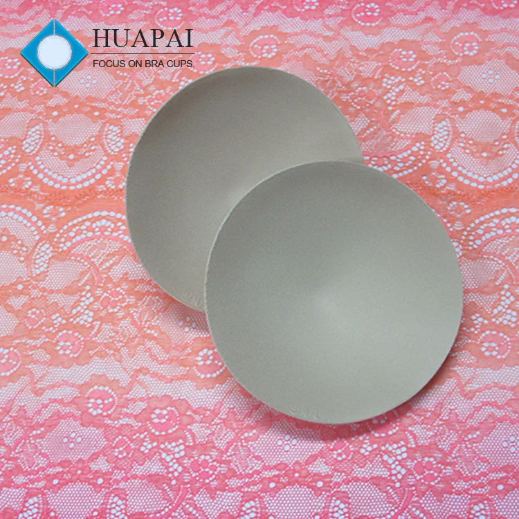 

Wholesale factory price swimwear thin foam cup round bra pad, Different color is available,common color is black white & apricot