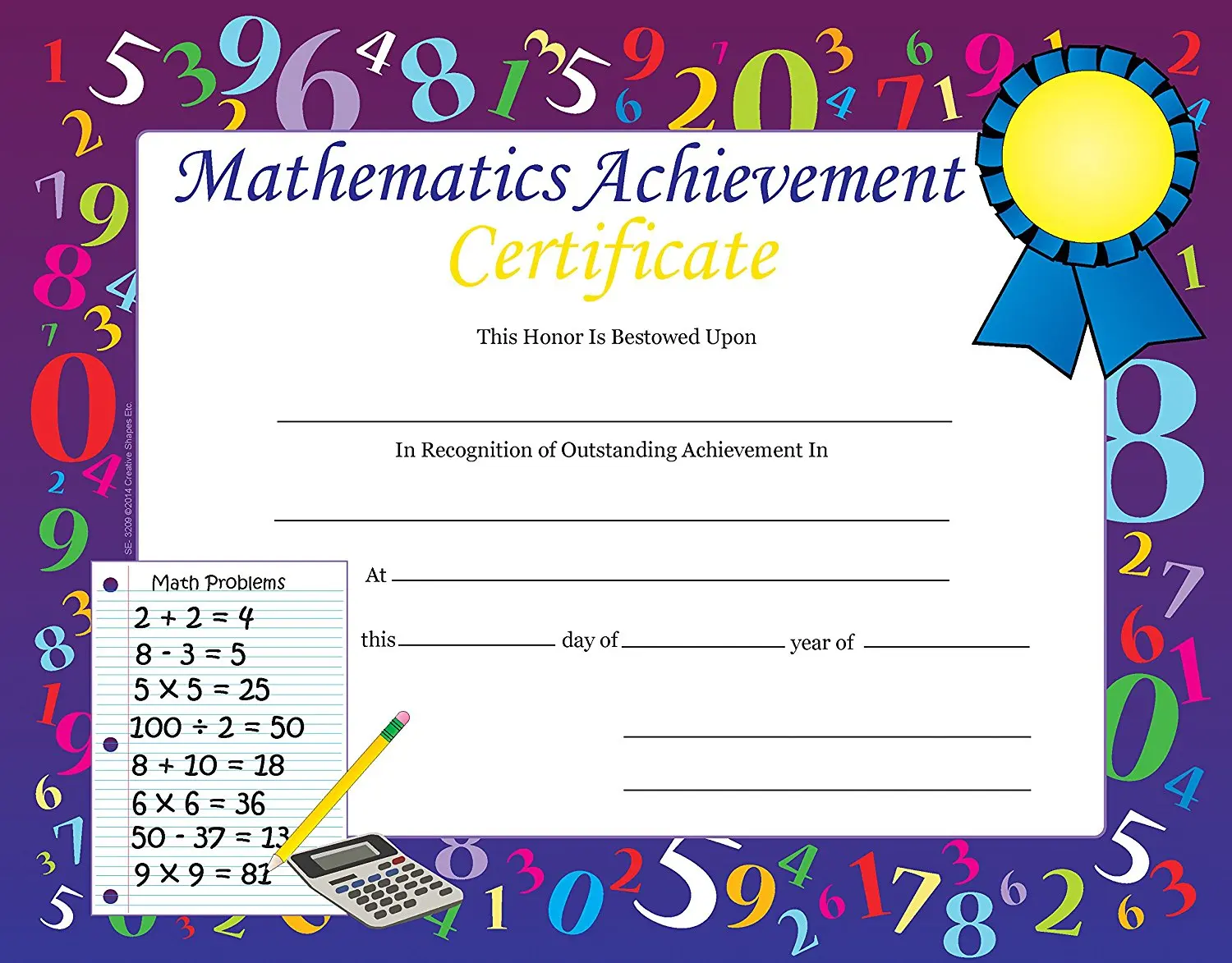Buy Mathematics Achievement Recognition Certificates In Cheap Price On Alibaba Com