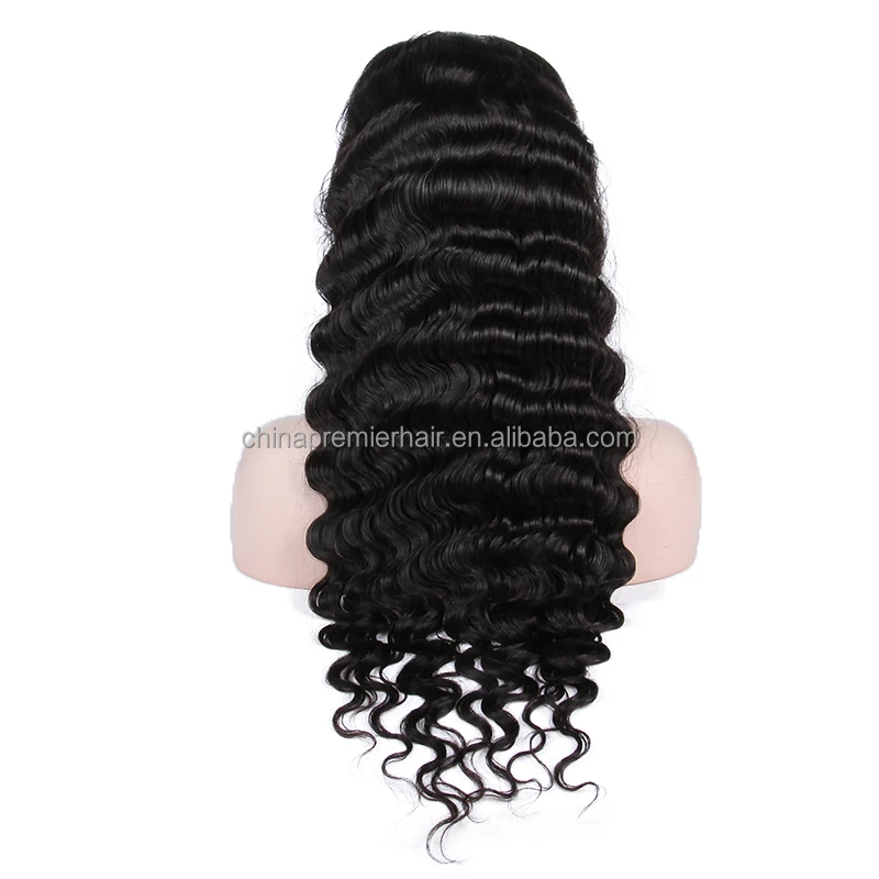 

Premier Lace Wigs Alibaba Wholesale Website Deep Body Wave Virgin Brazilian Hair Human Hair Full Lace Wig, Natural color ,1#,1b# in stock,other color customize is available