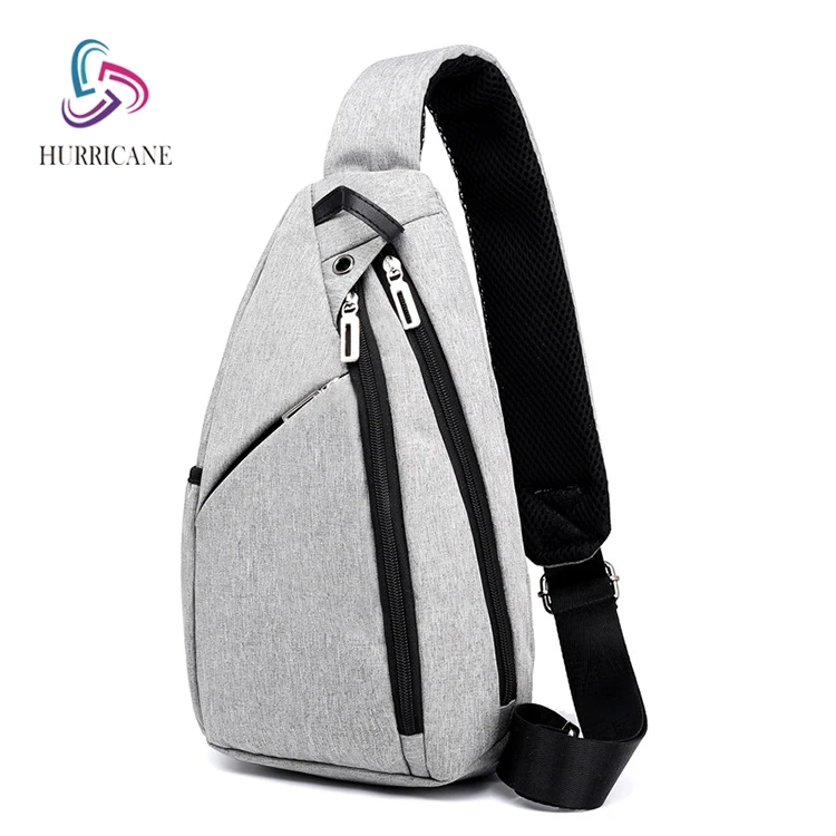 

chest bag with usb charging men custom single shoulder outdoor, Customized color
