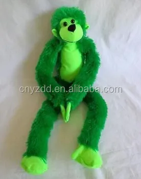 green stuffed monkey