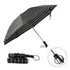 England London style gentleman security auto open close plaid spider web print check fabric premium umbrella