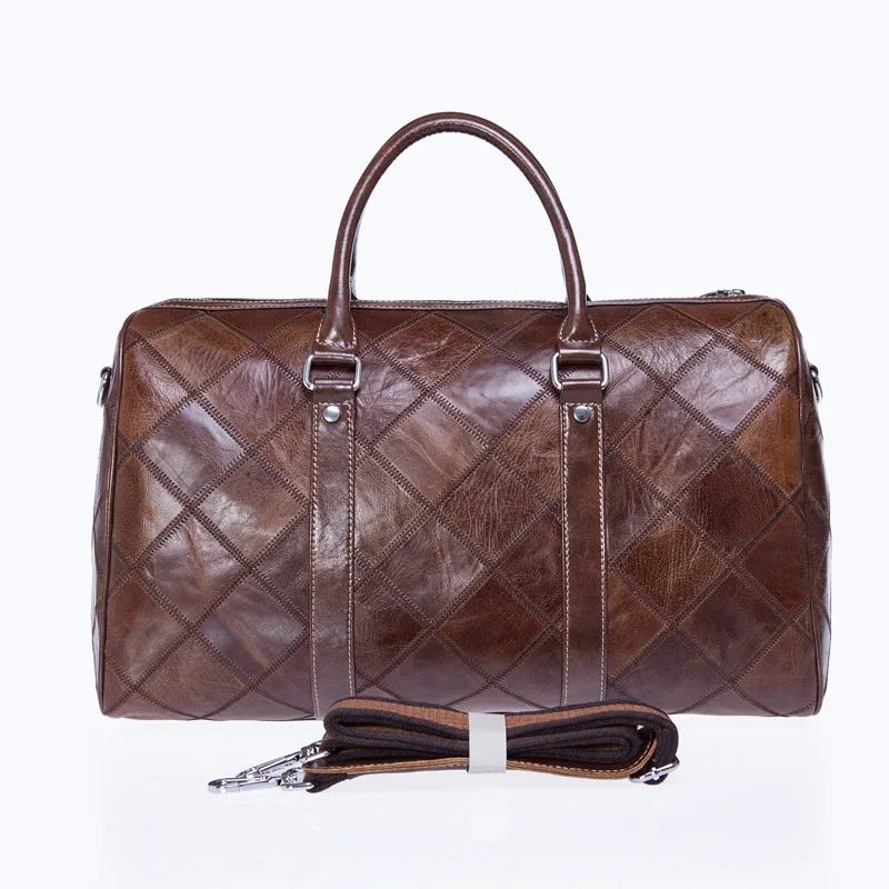 

Online 8883 Genuine Leather Travel Duffel Bag Vintage Retro Men'S Weekender Duffel Bag Drop Shipping, Coffee/light coffee/black