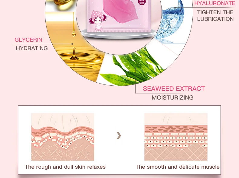 OEM/ODM BIOAQUA Collagen nourishing lip mask for skin care Fading lip lines moisturizing hydrating firming mask