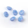 Round diamond cut opal/Blue opal stone/Synthetic opal beads