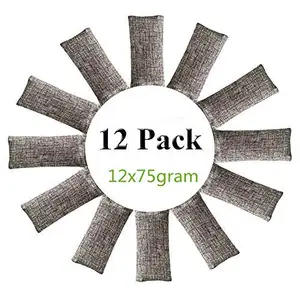 Image of Air freshener 12 Packs Natural Air Purifying Bags Mini Bamboo Charcoal Bags ,Shoe Deodorizer and Odor Eliminator-J