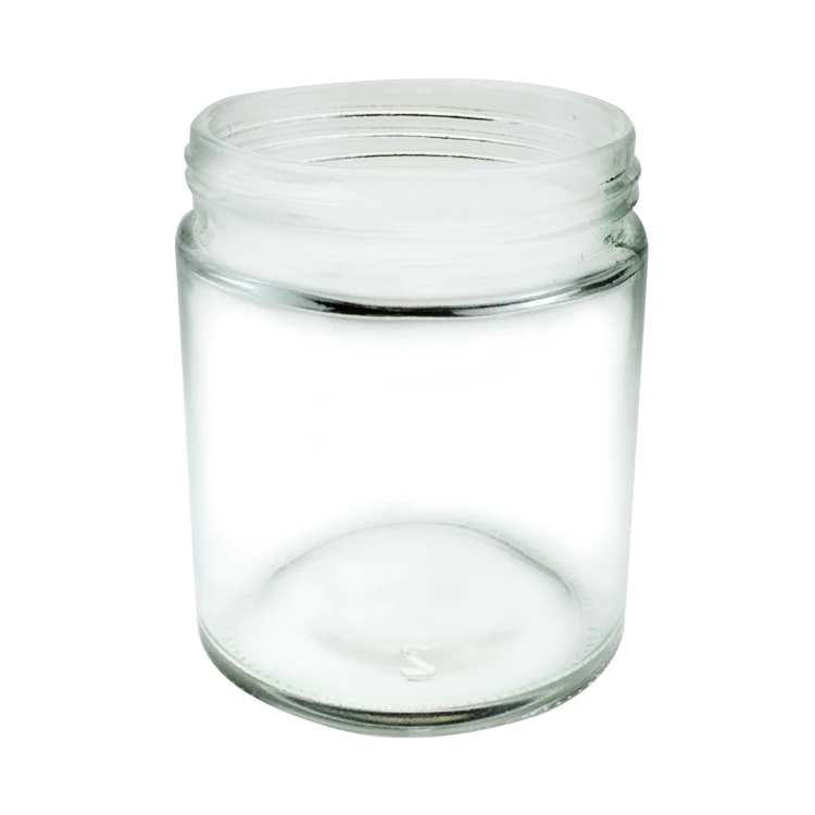 

Bulk empty 8OZ 240ml wide mouth clear food canning glass jar supplier