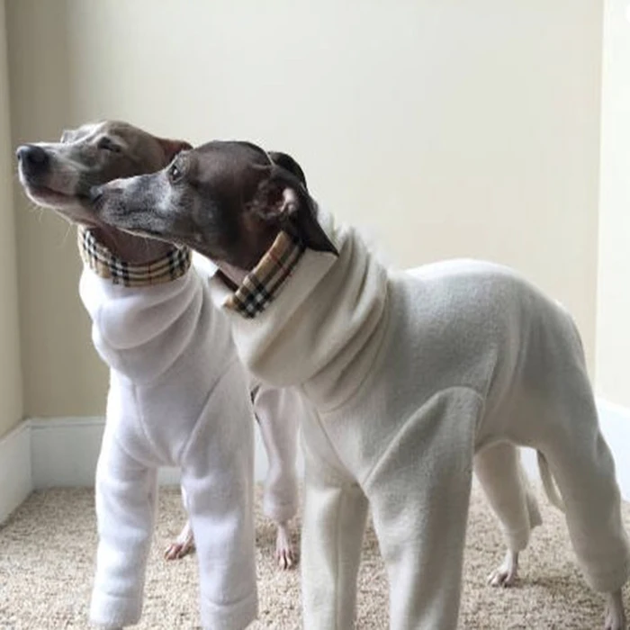 2019 hot sales wholesale Fashion Manufacture good quality pets Fleece Pajamas Winter Dogs hoodies Large Greyhound fleece Pajamas