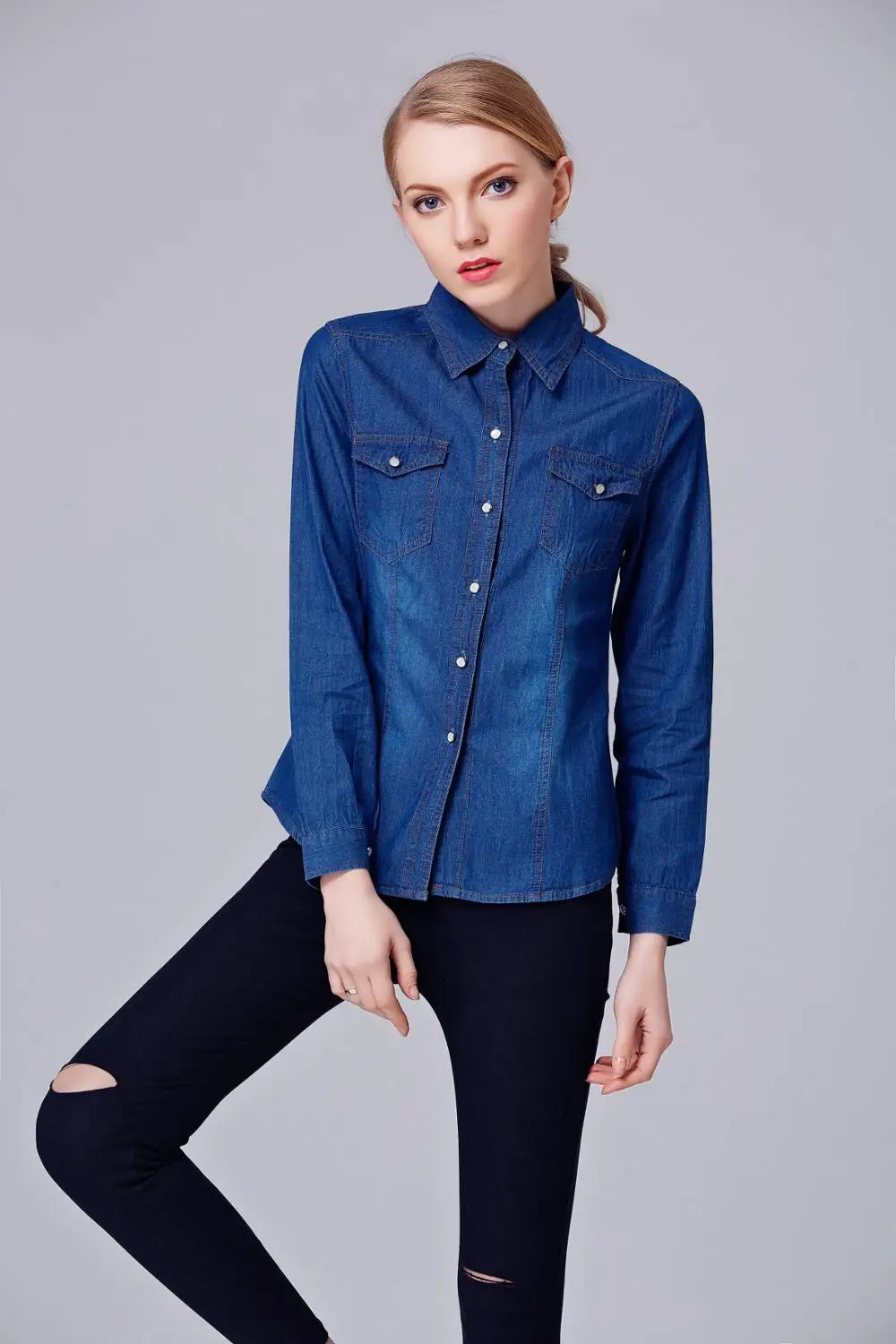 fashion clothes women ladies sexy long sleeve classic casual