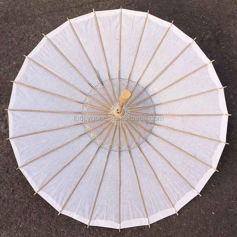 Personalized Oil Paper White Wedding Umbrellas Wholesale Buy White