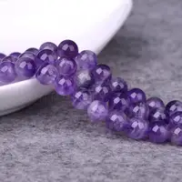 

Natural gemstone February Birth stone Amethyst beads for jewelry making 6mm 8mm 10mm 12mm 14mm 1091055