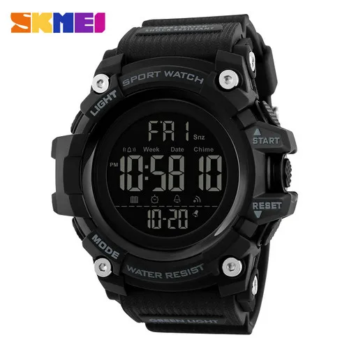 

SKMEI watch new model 1384 cheap price electronic rubber men watch sport digital watches in stock, 6 colors for choice