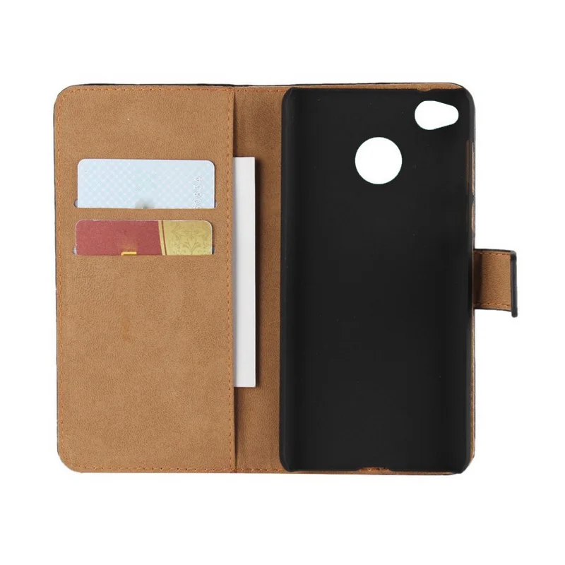 Book Wallet Flip leather case For Redmi 4x pouch India Version