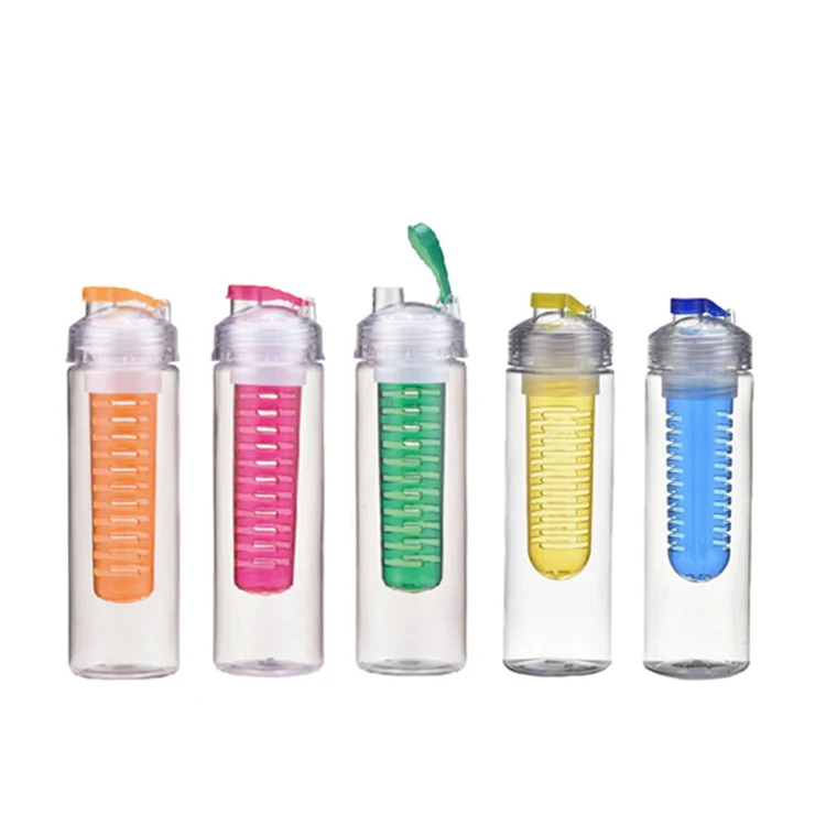 650ml Lemon Fruit Infuser Water Bottle H2O Leakproof with Custom Logo