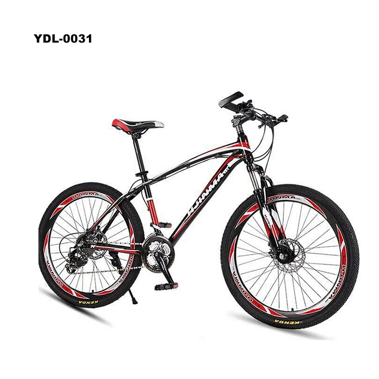 

Hot Sales 26-Inch Aluminum Alloy Mountain Bike 21 Speed Mountain Bike Bicycle Upscale Gift, Black red golden