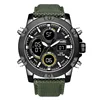 SMAEL 1325 digital quartz movement alloy watch with back light alarm date week