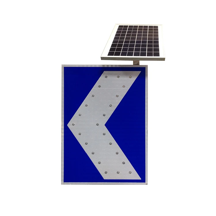 Aluminum Road Safety Blank Traffic Warning Signs Solar Powered Traffic