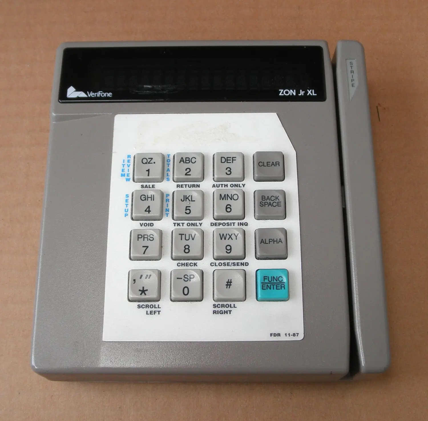Get Quotations · VeriFone ZON Jr XL Credit Card Terminal - 01758-00.06 - AC Adapter and Manual