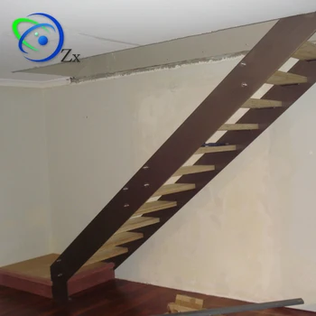 Einfach Diy Installation Stahltreppe Doppel 10mm Stringer Strahl Mit Glas Balustrade Holz Laufflache Holz Handlauf Buy Treppe Stahltreppe