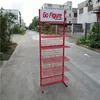wholesale shop portable retail wire display rack with shelf for craft shows