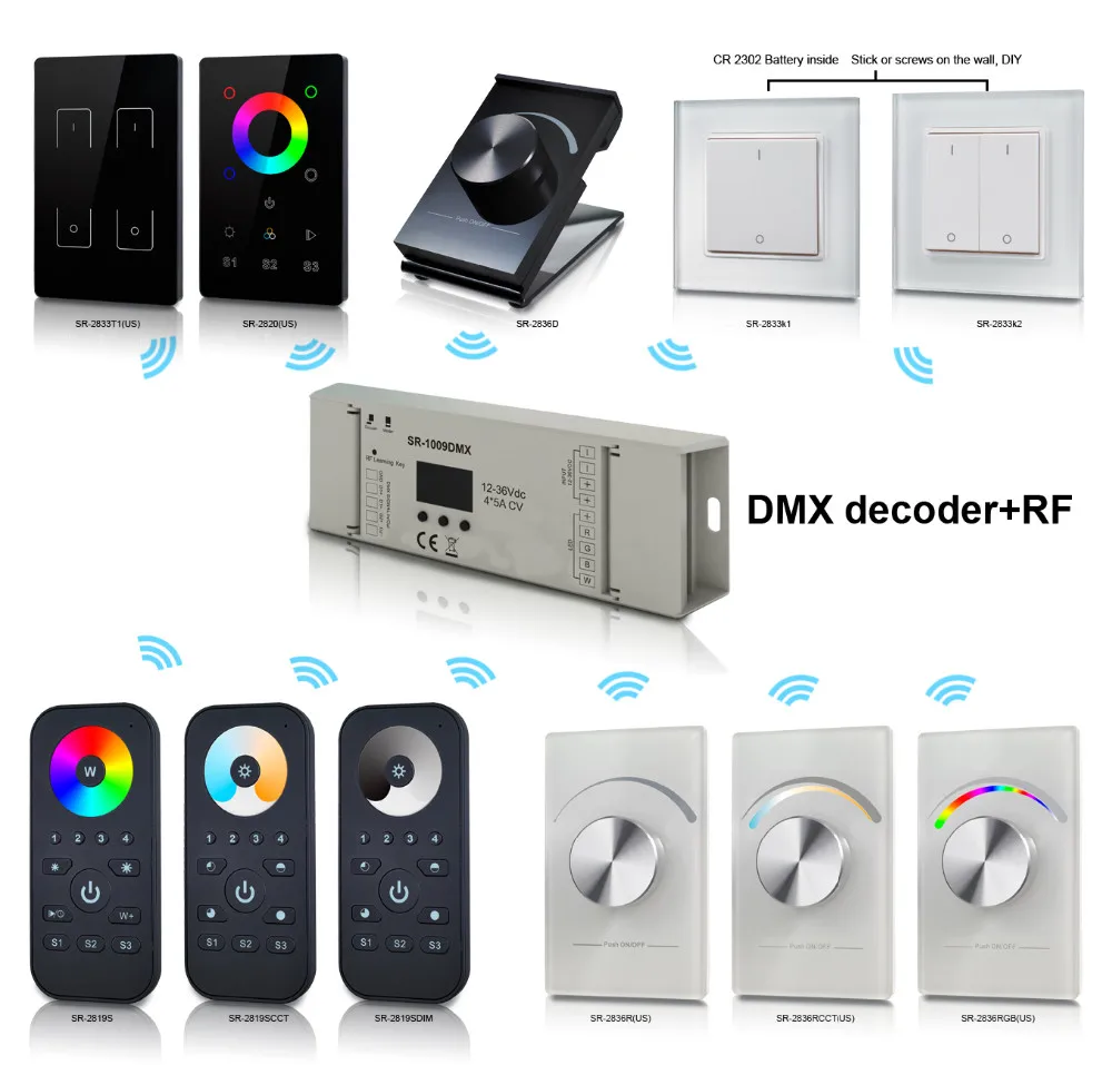 Sr Knx/zigbee Wifi Rf Dmx High Frequency Contoller Dimmer Buy Dmx