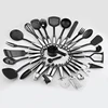 39 Pieces Kitchen Cooking Prepare and Serve Utensils Set with Strong Black Nylon