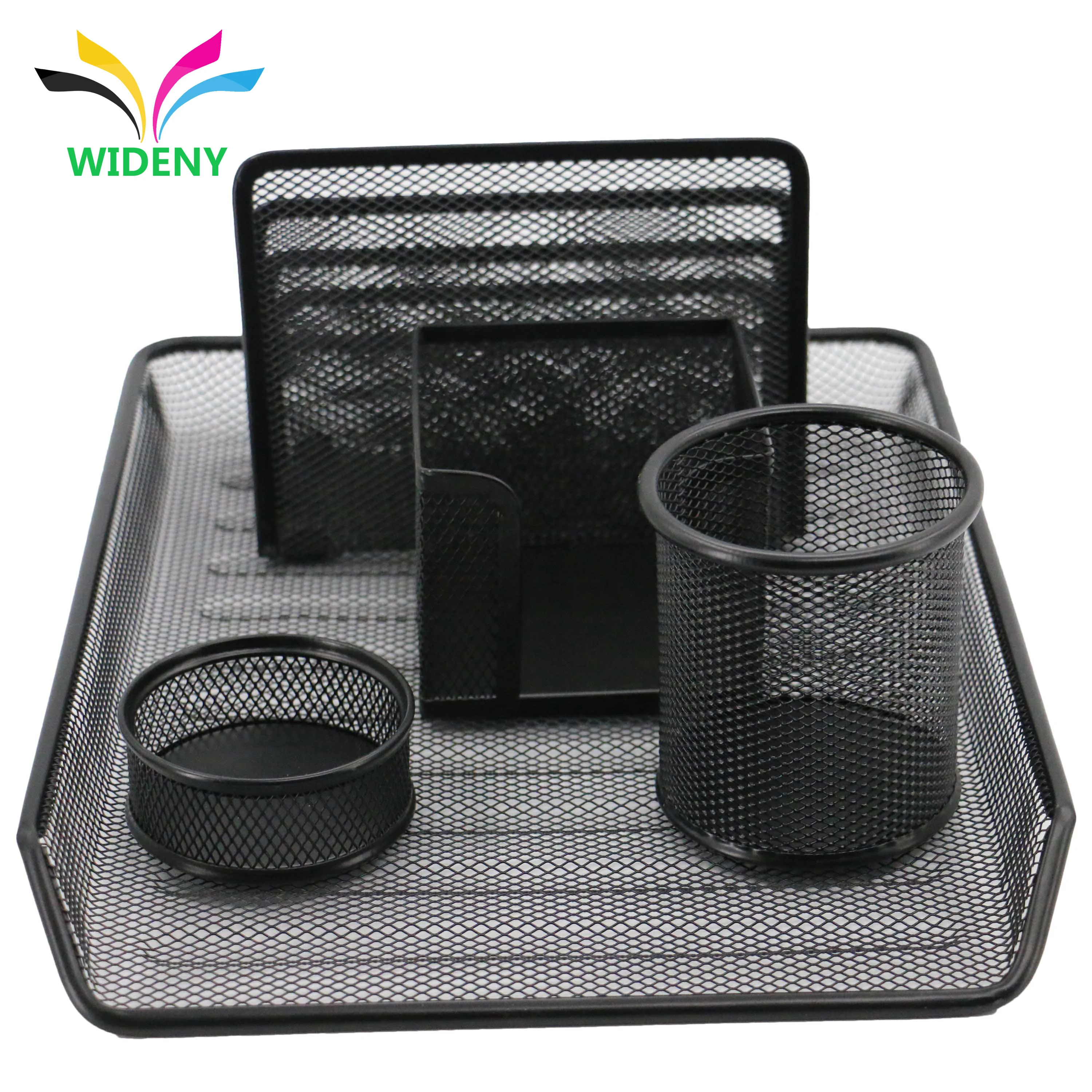 Wideny Office Free Sample Factory Metal Mesh Desk Table Pen Pencil