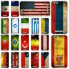 National Flag Phone Case US Mexico UK TPU Transparent Soft Silicone Back Cover for iPhone and Others