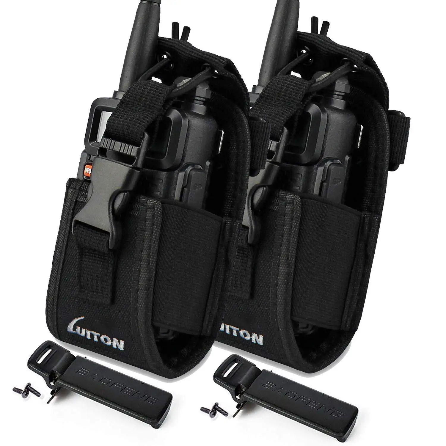 Universal Multifunction Walkie Talkie Carrying/belt/neck Pouch Case
