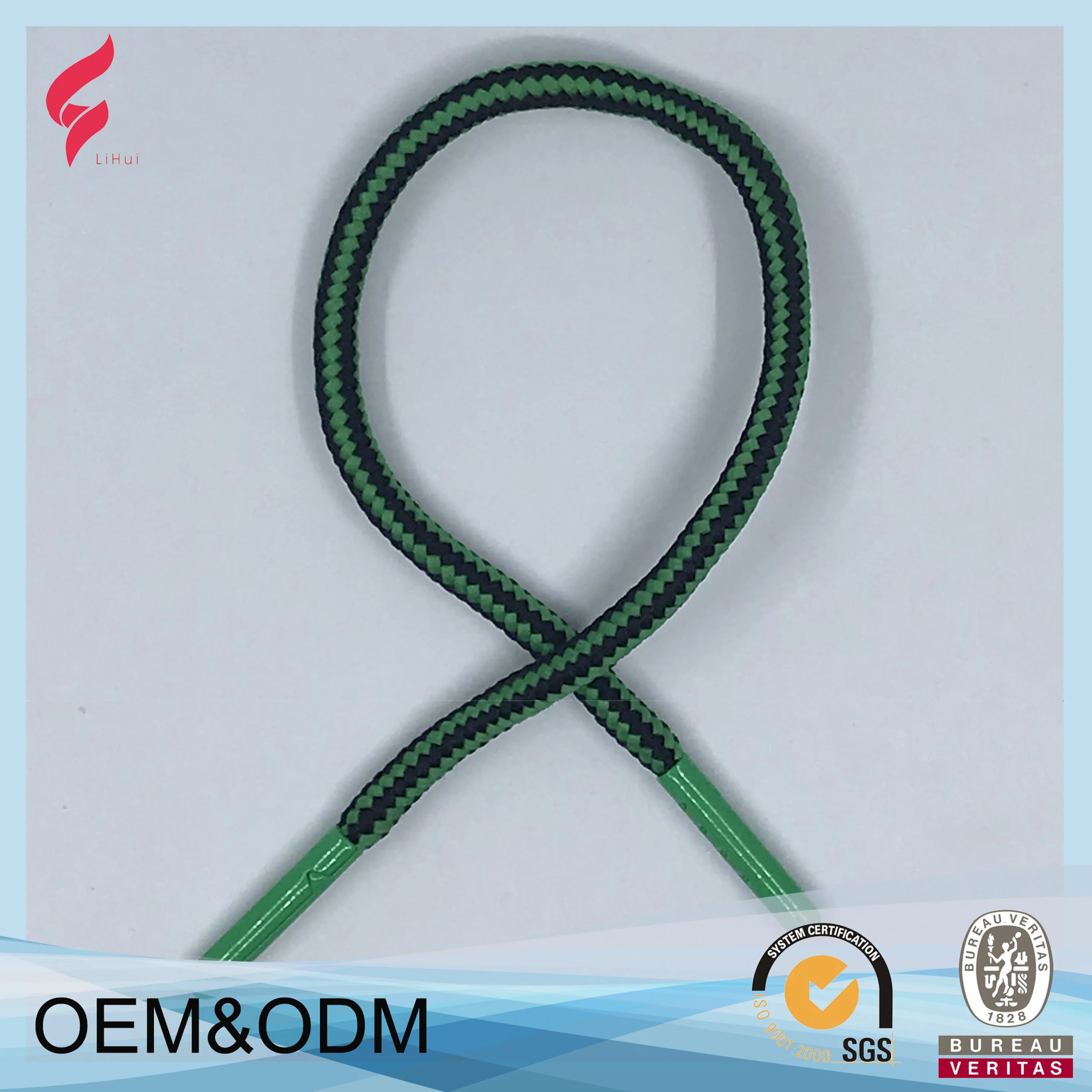 Nylon Drawcord Reflective Price Braided Coated Silicone Dipping End Drawstring/Drawcord