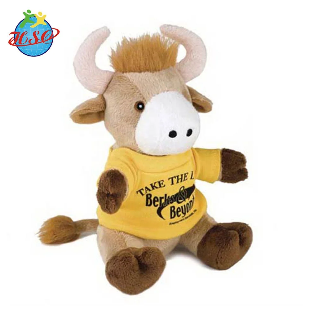 stuffed bull toy