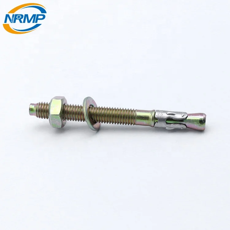 
Yellow zinc plated carbon steel pc strand ceiling wedge anchor fasteners 