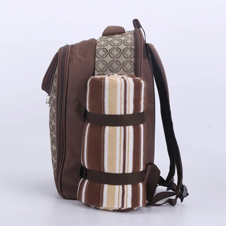 picnic backpack set for 4