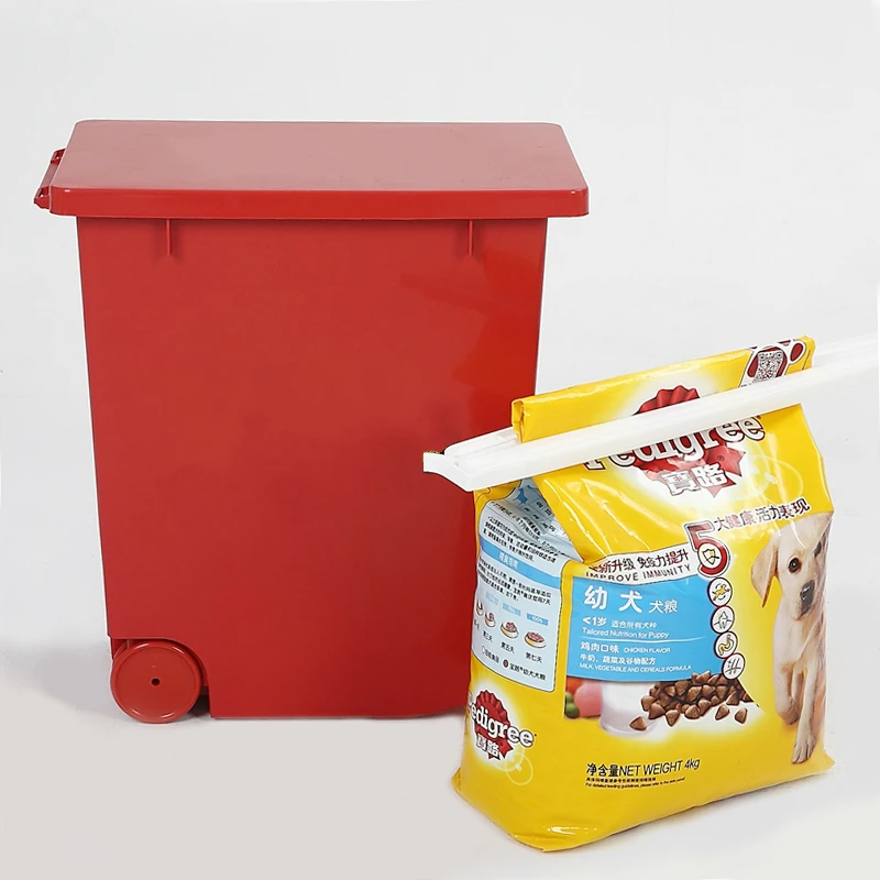 New Style Pet Food Plastic Container With Lid Dog Food Storage