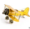 The small size handmade metal aeroplane sculpture model for decoration