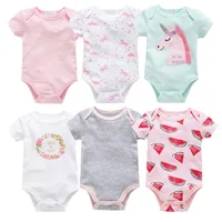 

Summer Baby Girl Roupas de bebe Recien Nacido Baby Girl Ropa 3 6 9 12 Months Newborn Short Sleeve Baby Suits