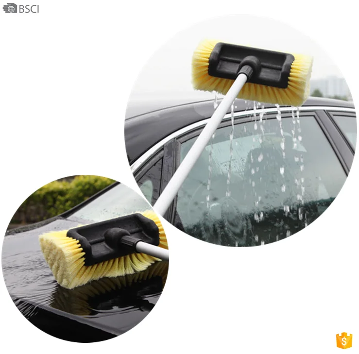 10.2''/2.6m Long Handle Water Flow Through Car/truck Washing Brush