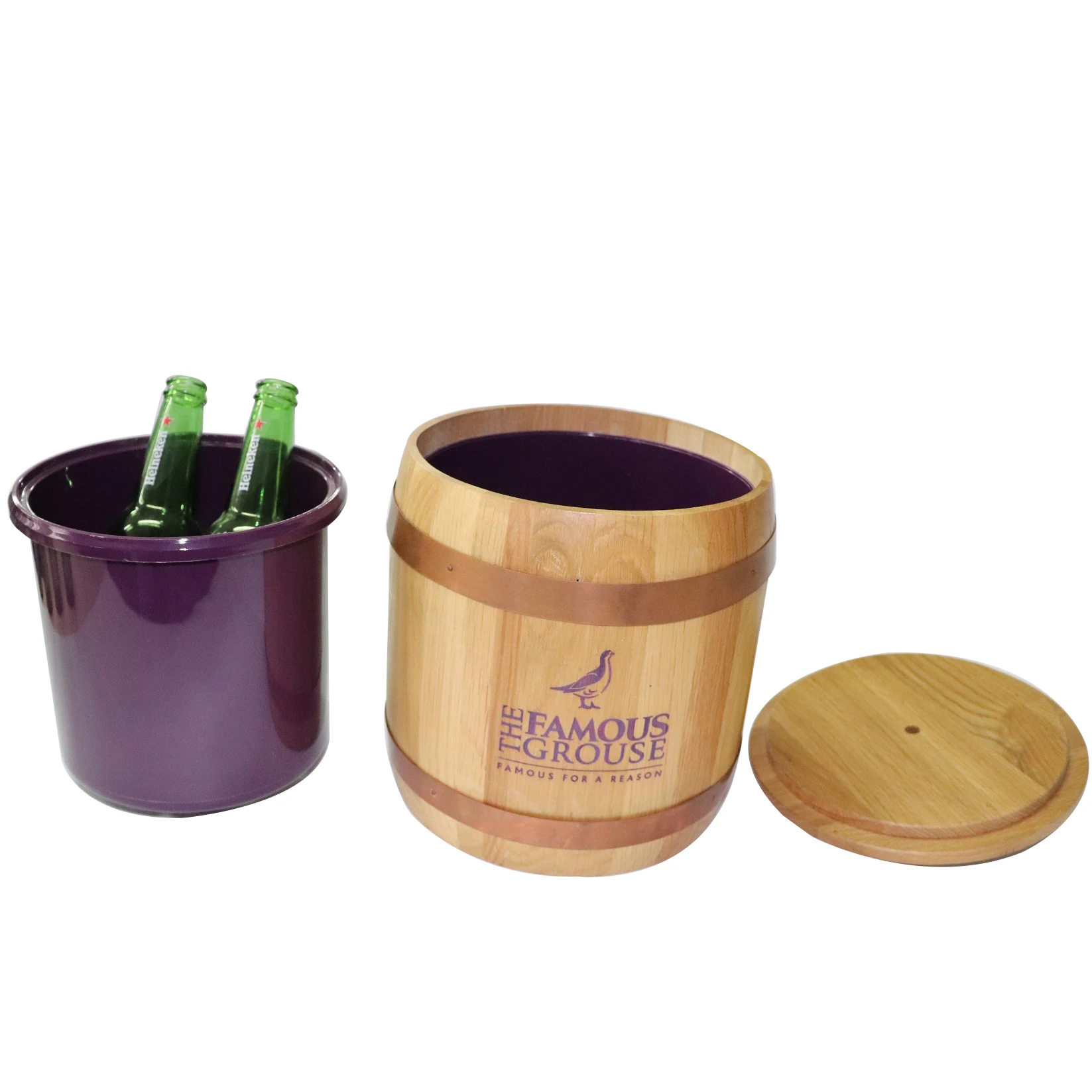 Bacardi Small Wooden Barrel Ice Bucket With Antique Surface Buy Wooden Ice Bucket,Wooden