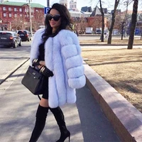 

Wholesale new fashion winter warm oversize ladies fur jacket real women fox fur coat