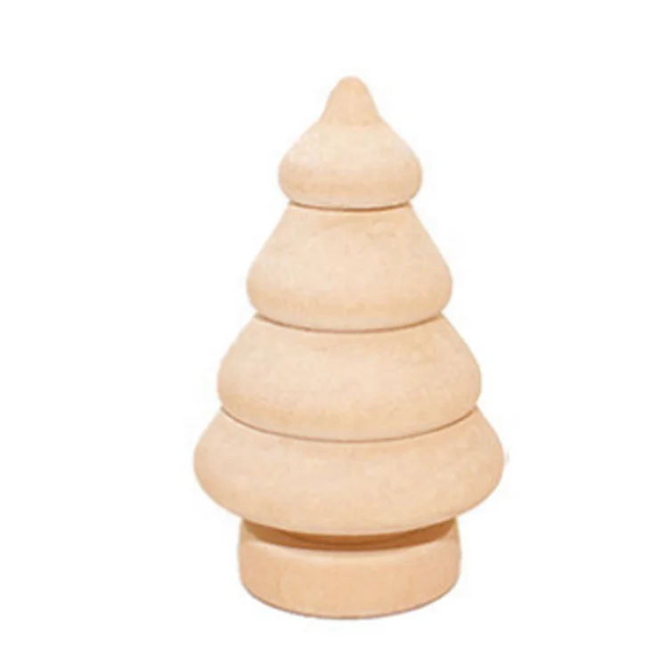 

Wholesale Fashion Wood Color Crafts Home Decoration Wooden Christmas Tree Peg Doll