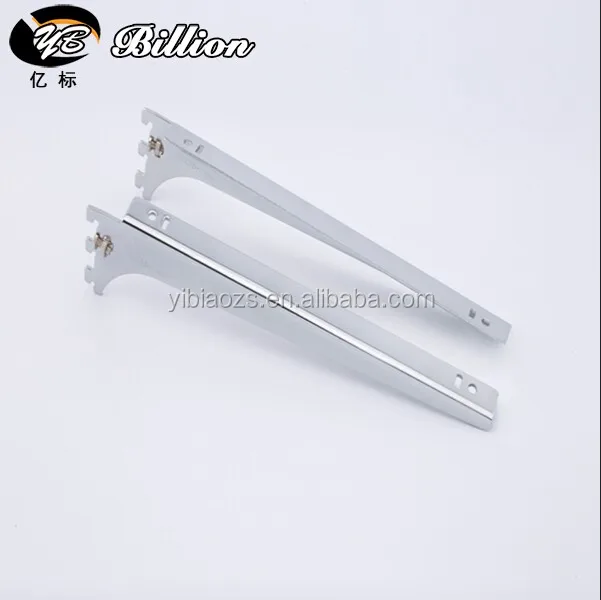 Mall Holding 3sided Brackets Single Slot Shelf Bracket System Slatwall
