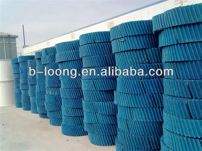 Oblique Wave Filler for cooling tower