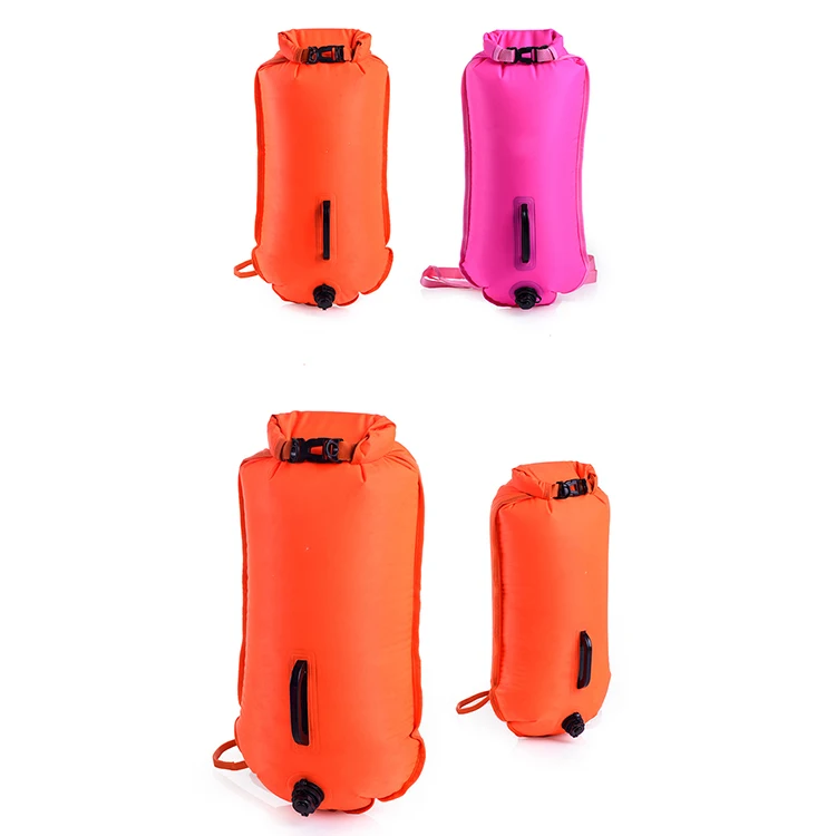 

Swim Buoy - Swim Safety Float and Drybag for Open Water Swimmers, Triathletes, Kayakers and Snorkelers, Highly Visible Buoy Floa, Yellow,orange,green,black