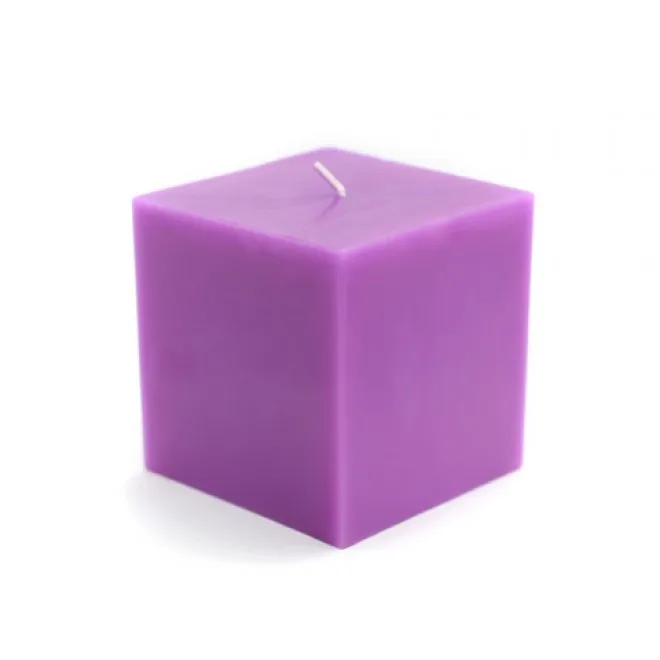 Small Size Colorful Square Votive Candle In Bulk Restaurant & Hotel