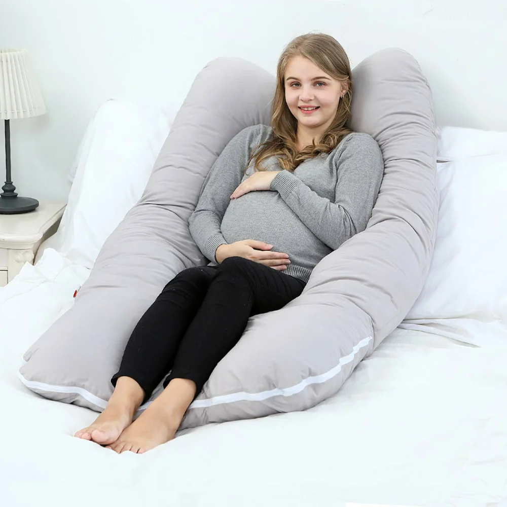 
U shape Pregnancy Full Body Pillow Maternity pregnancy comfort Pillow Nursing and baby Feeding Pillow 