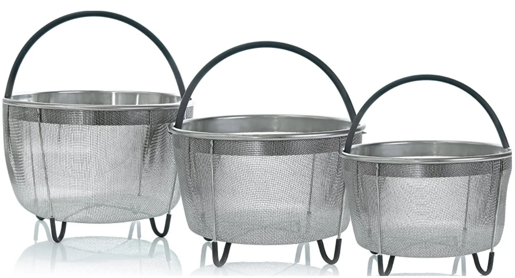 stainless steel 6 qt steamer basket for pressure cooker