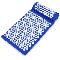 

Acupressure Mat and Pillow Set with Carry Bag Acupuncture Pad for Back or Neck Sciatic Pain Linen Cotton Massage Mat