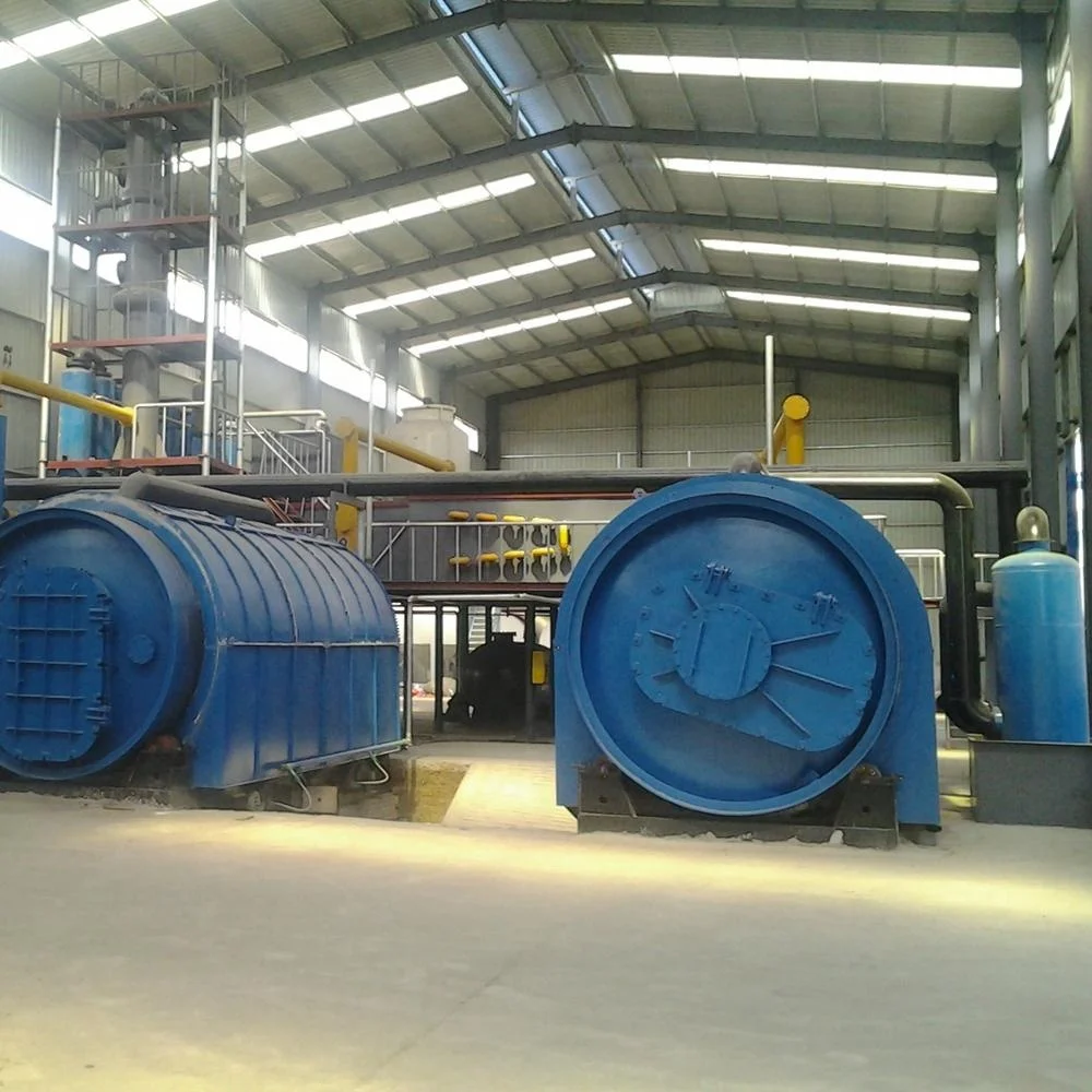 
Rubber tyre recycling machine with carbon black product 