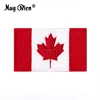 new custom cheap embroidery iron on canada flag patch